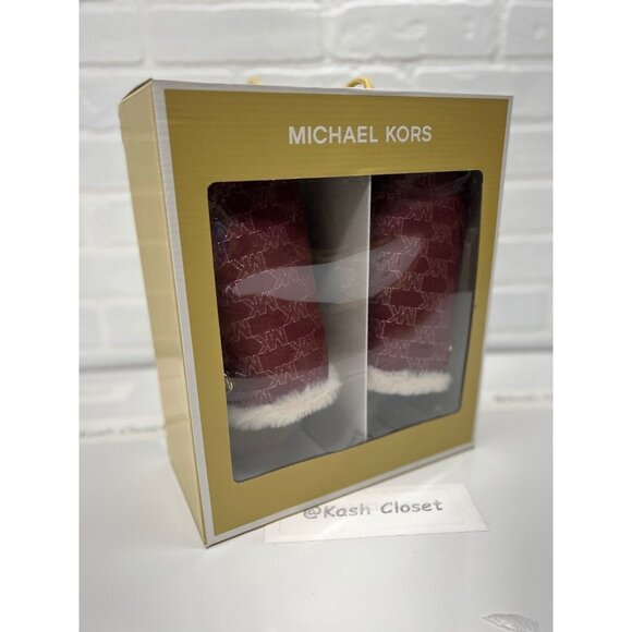 Michael Kors alexis closed toe slipper slide Mulberry - Picture 2 of 5